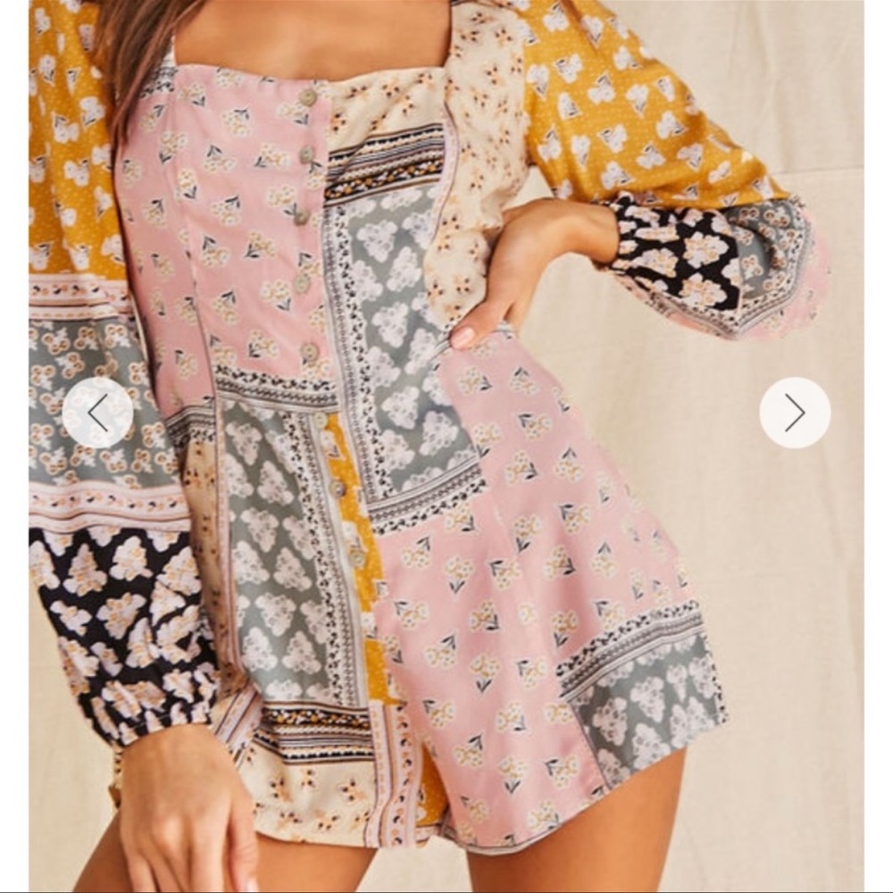 Light Patchwork Romper - image 4